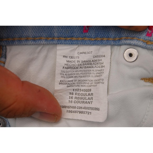 Wrangler Barbie Jeans Womens 16 Light Wash Bootcut Denim Daydreams Stretch - Picture 13 of 13